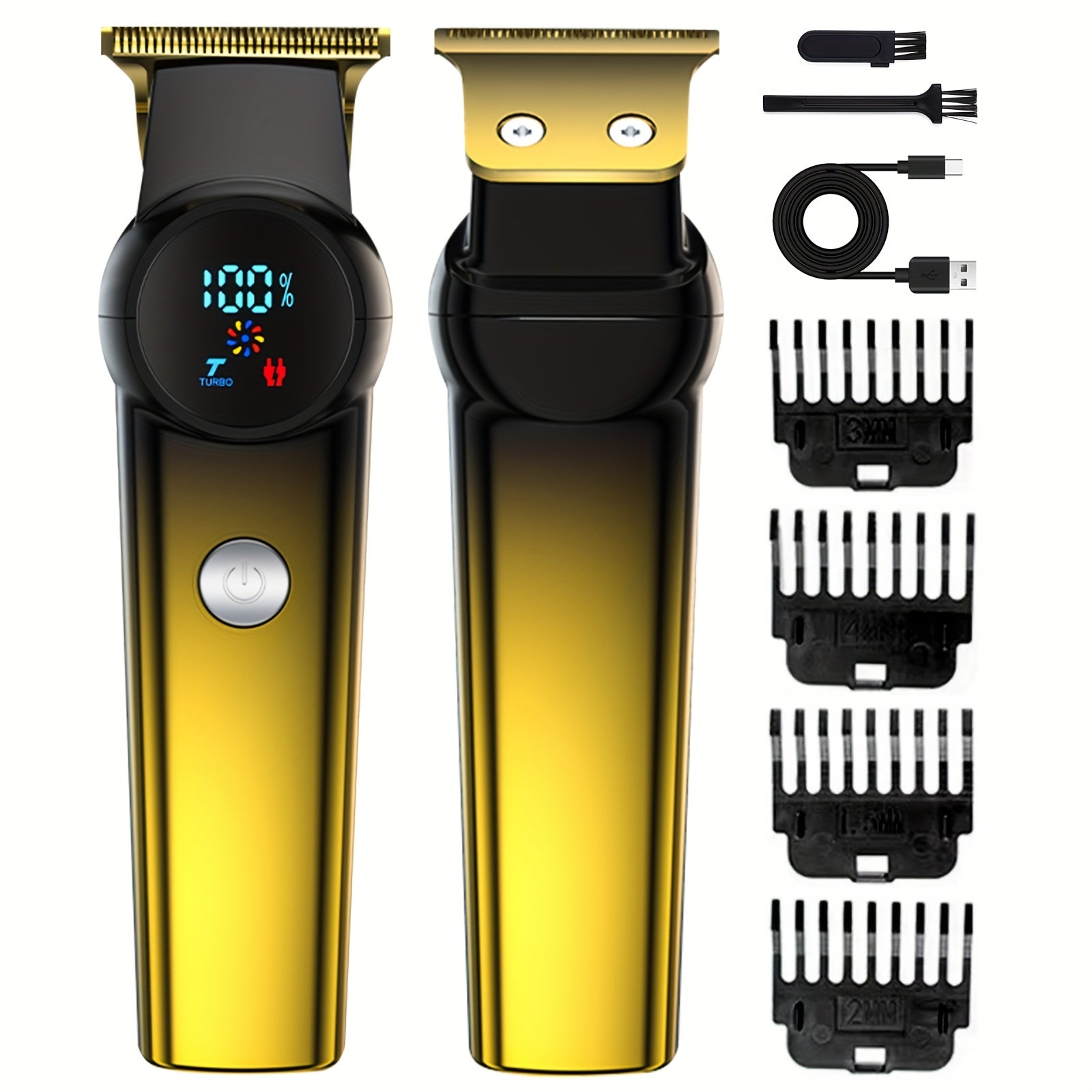 3-in-1 Set/2-in-1 Set/1pc Men's Hair Clipper Set And Beard Trimmer Set Men's Hair Clippers USB Charging Hair Clipper