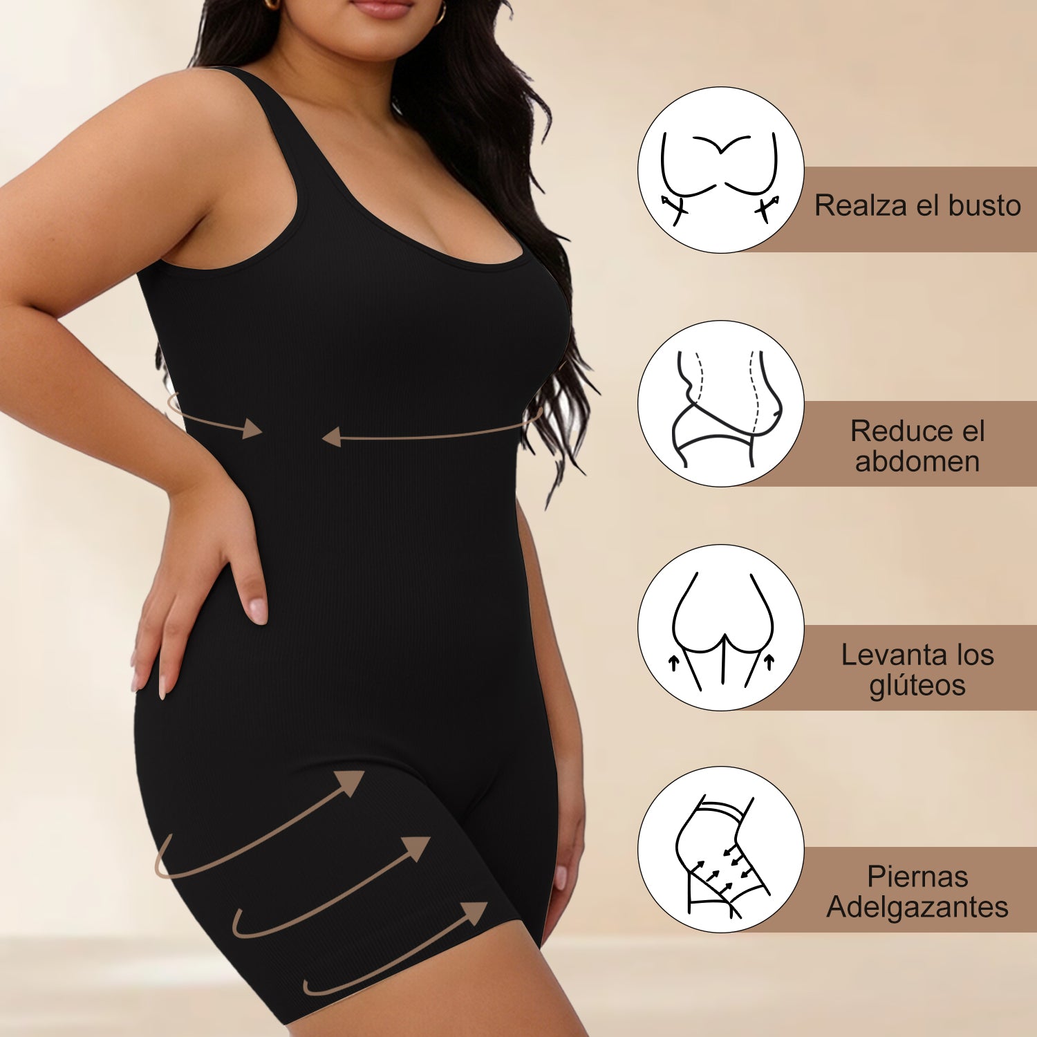 Women's Tummy Slimmer Waist Trainer Bodysuit Shapewear