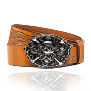 Retro Personality Belt with Alloy Buckle