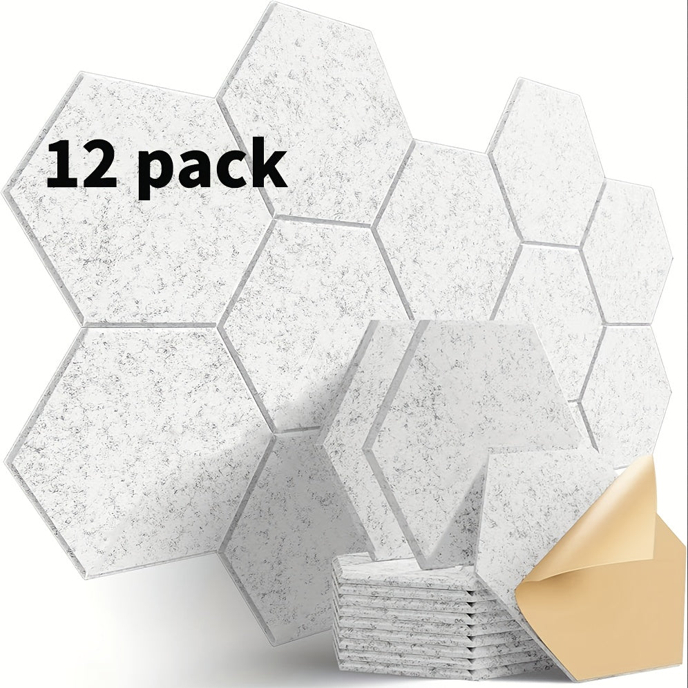 12 High-Density Self-Adhesive Soundproof Panels – 30 cm × 26 cm × 1 cm
