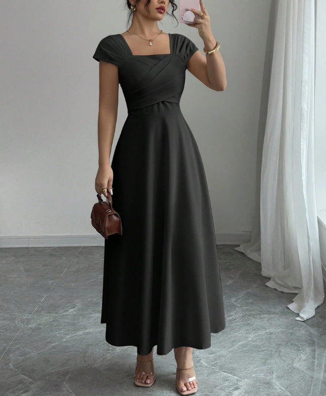 Women's Summer Slimming Waist-slimming Hepburn-style Dress