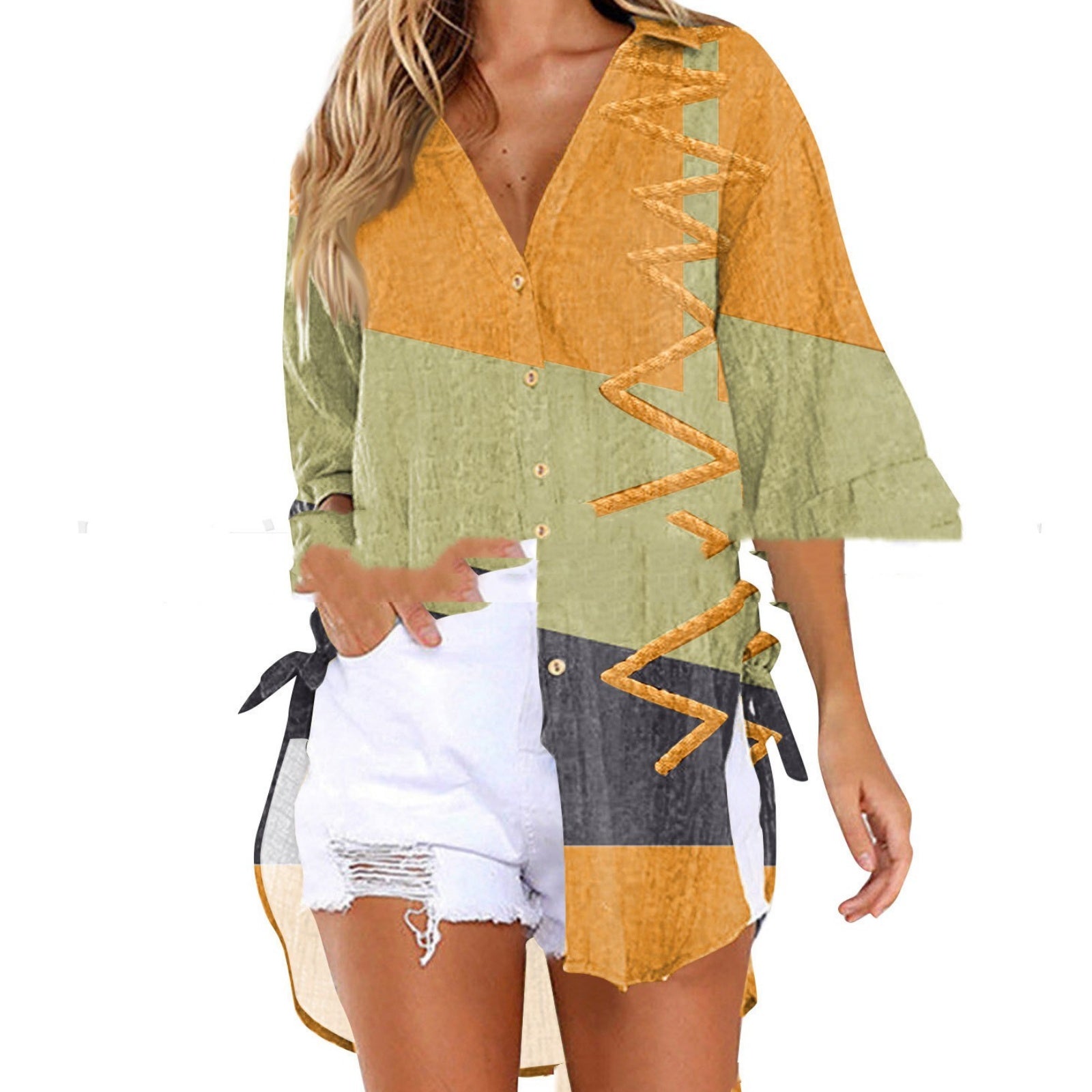 Medium To Long Loose Casual Shirt