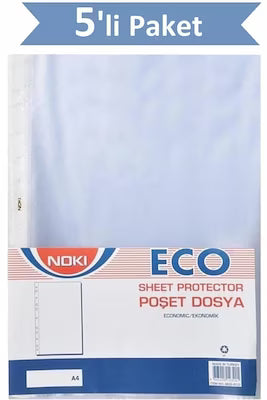 Eco-friendly A4 document pouches 100-pack