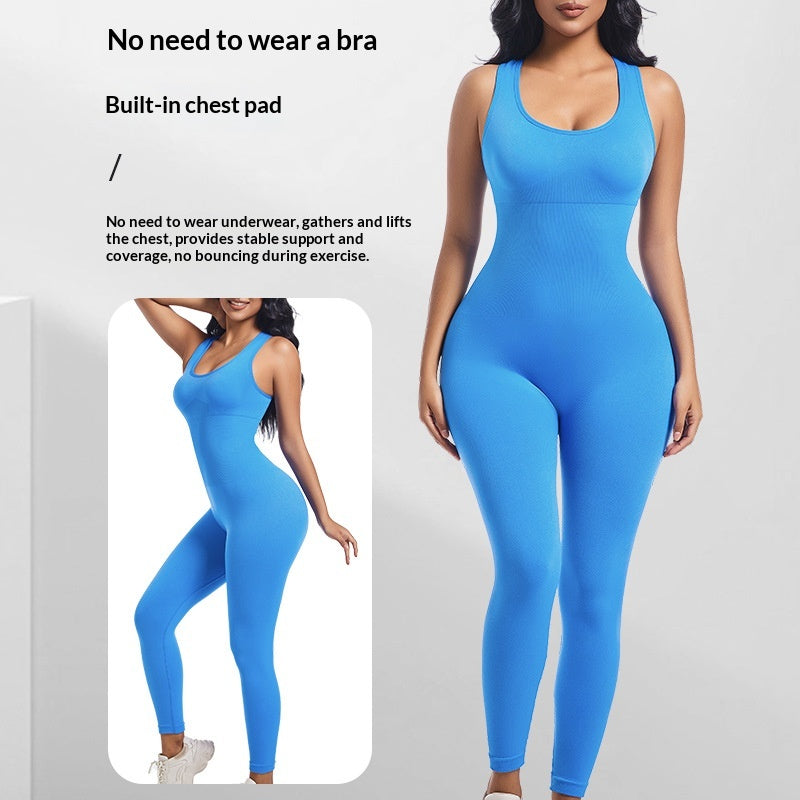 Women's Long Sleeve Shaping Yoga Jumpsuit