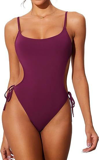 Hollow-Out One-Piece Swimsuit for Women
