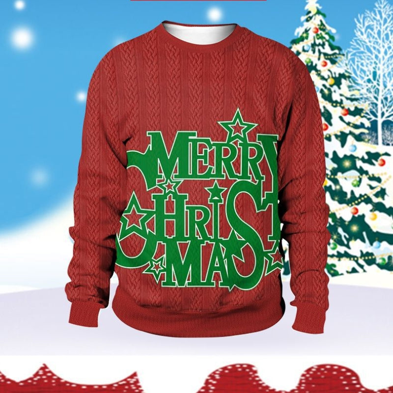 Digital Printed Round Neck Sweater