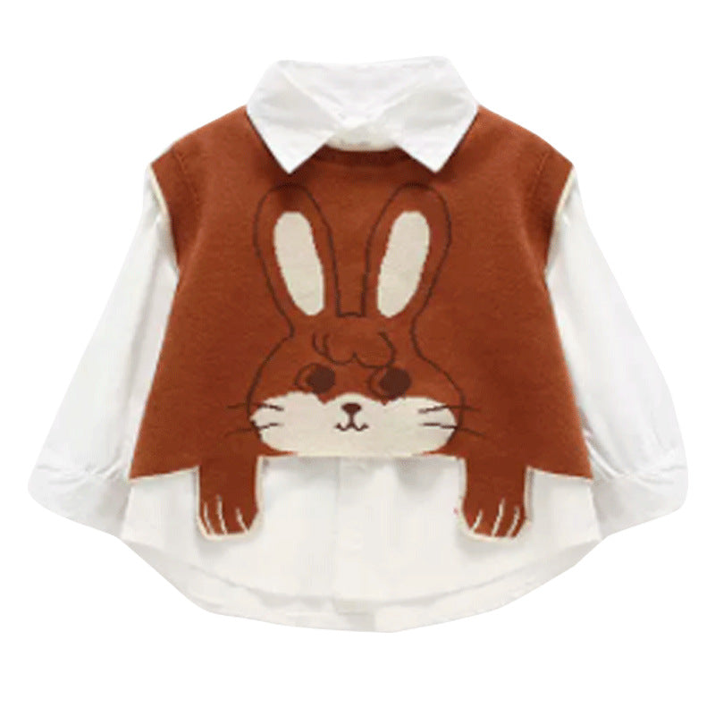 Matching Cute Knit Parent-Child Vest