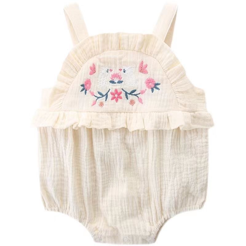 Soft Cotton Sleeveless Baby Bodysuit & Romper