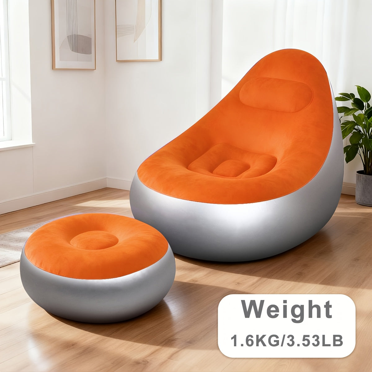 Modern White Irregular Cloud Coffee Table with 4-Leg Design