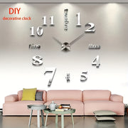 Acrylic DIY Silent Wall Digital Mirror Wall Sticker Creative Home Living Room Clock Watch European Wall Clock Decorative Clock