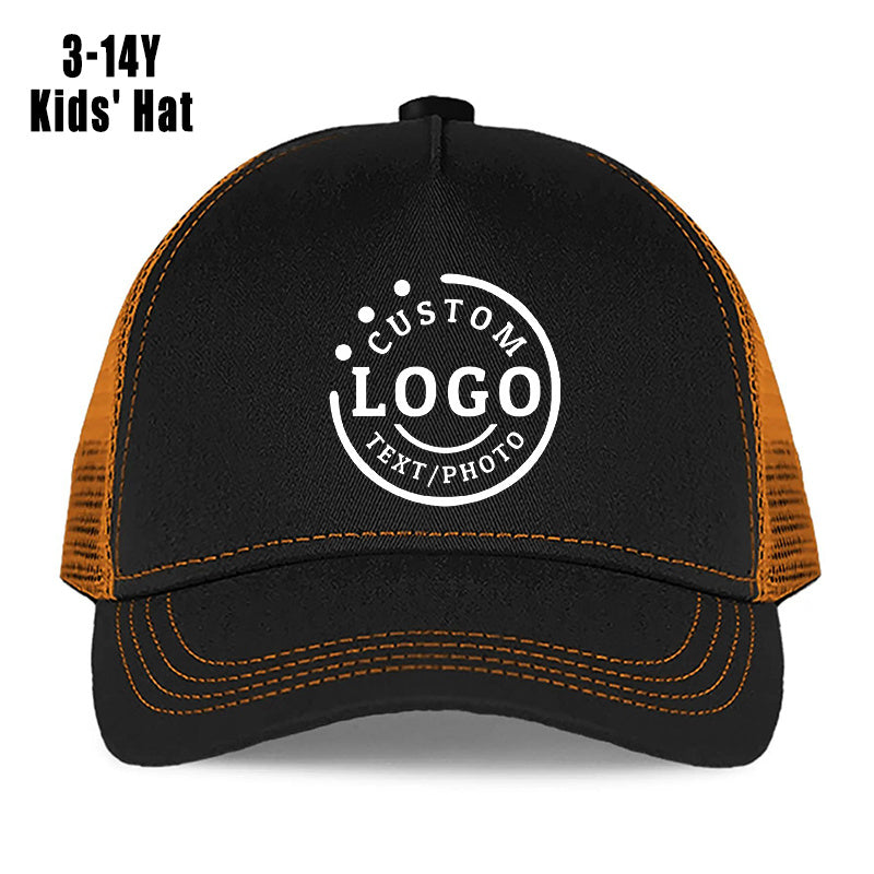 Custom Kids' Baseball Cap with Personalized Design