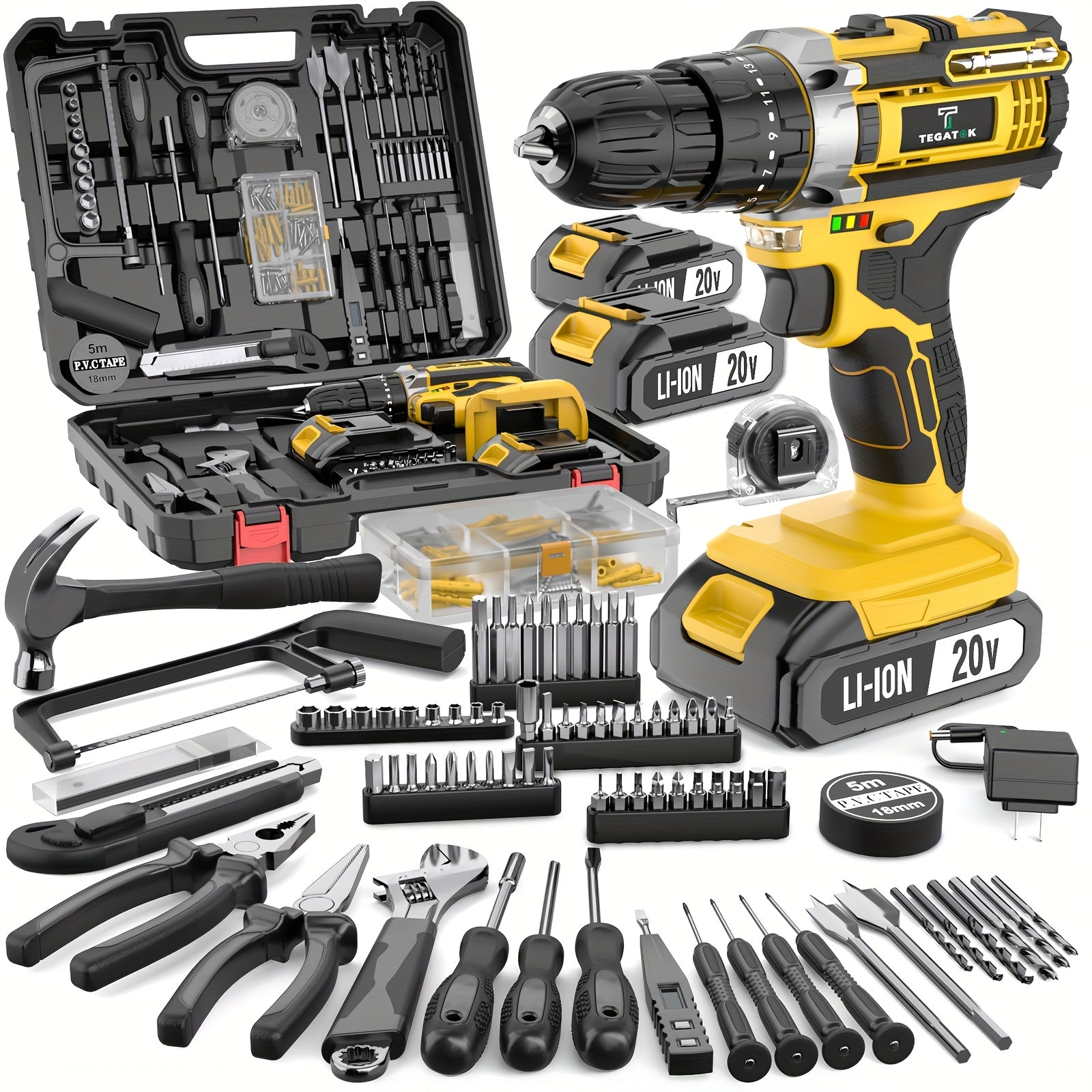 30|88|136|148pcs Electric Drill ToolBox Set