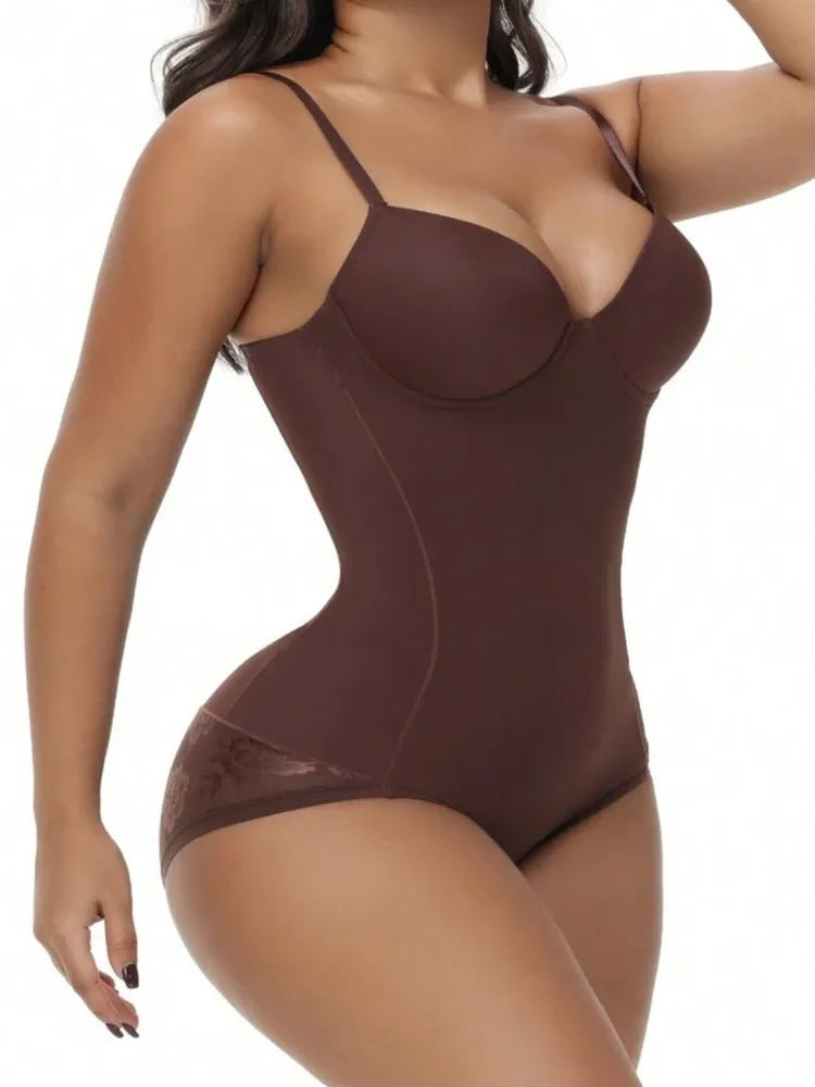 Strap-style Shapewear Tummy-control Bodysuit