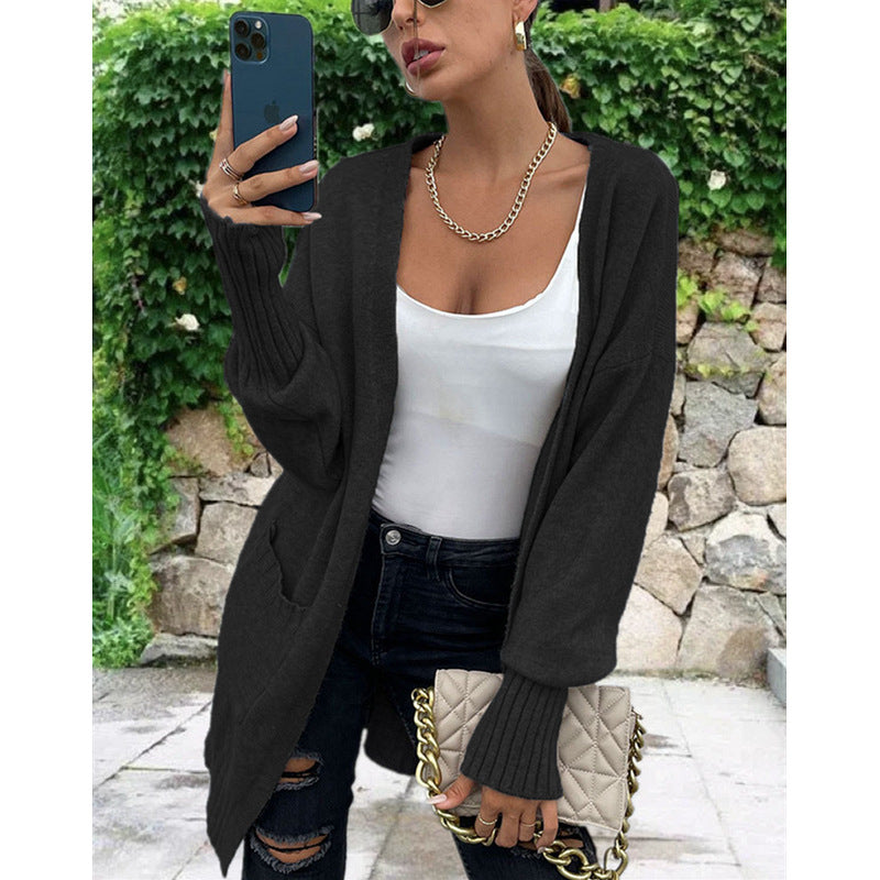 Casual Loose Pockets Knitwear Sweater