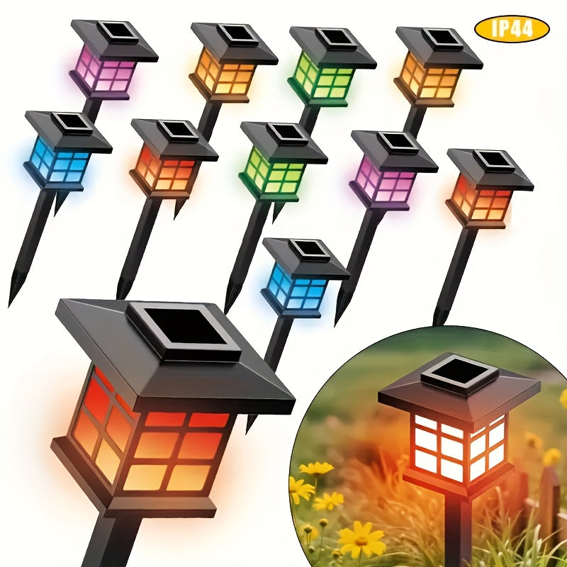 24/12/6pcs Halloween Solar Outdoor Lights, IP44 Waterproof Walkway Lights, LED Landscape Lighting Garden Lights, Suitable For Walkways, Driveways, Courtyards And Lawns, Solar Garden Decorations...