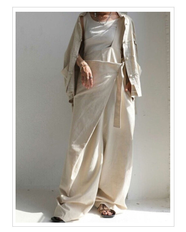 Chic One-Shoulder Loose Casual Jumpsuit for Women