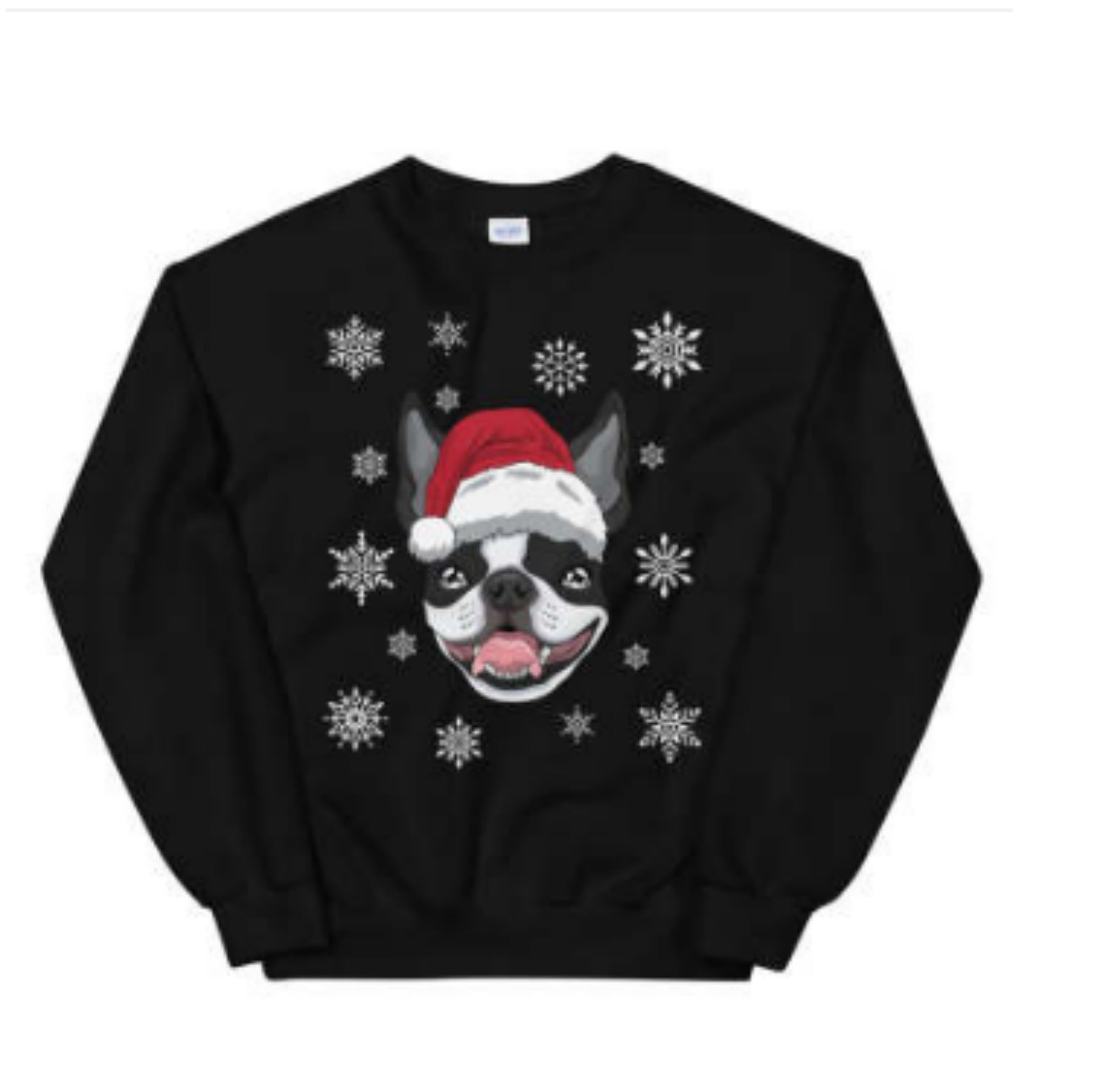 Festive Boston Terrier Christmas Movie Sweatshirt