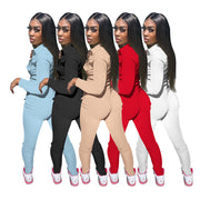 Solid Color Long Tooling Zipper Pocket Jumpsuit