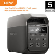 EcoFlow DELTA 3 1024 Portable Power Station (not DELTA 3 Plus), Full Charge in 1 Hr, 1024Wh LiFePO4 Battery Durable and Reliable for 10 Years, Solar Power Bank for Home Backup or Outdoors Use (Powe...