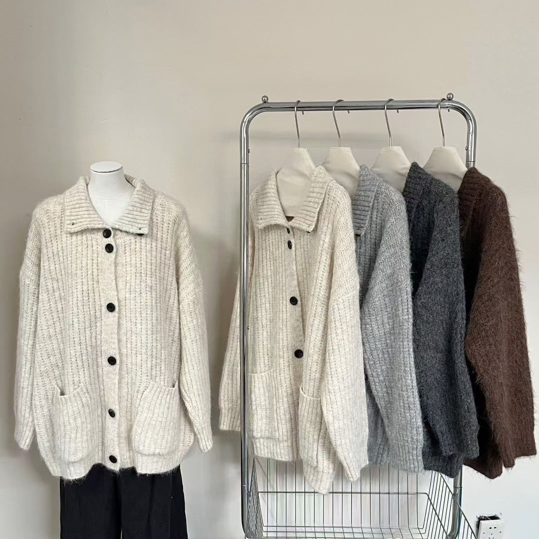Womens Loose-fittingsoft and Cozy Knit Top