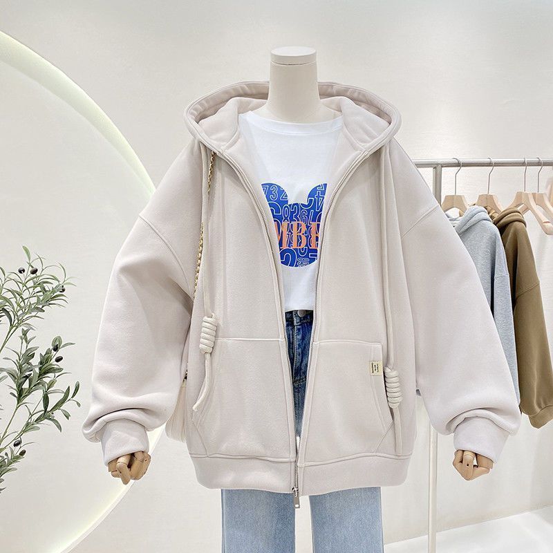 Cozy Fleece-Lined Hooded Cardigan Sweater Coat