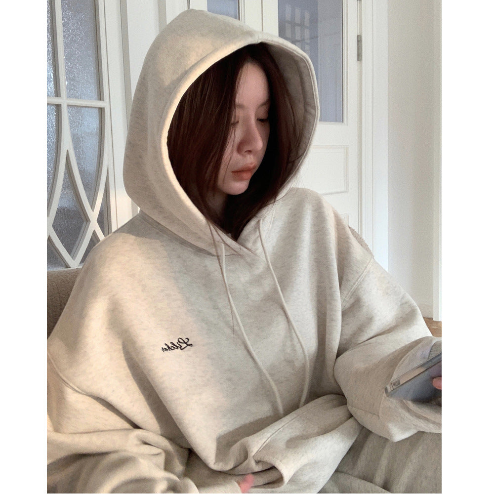 Korean Style Oversized Student Pullover Hoodie