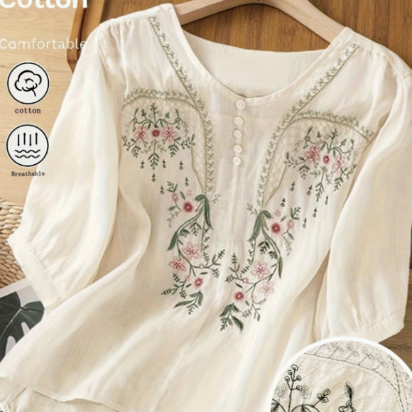 Apricot Summer Tee – Light, Breezy & Flattering