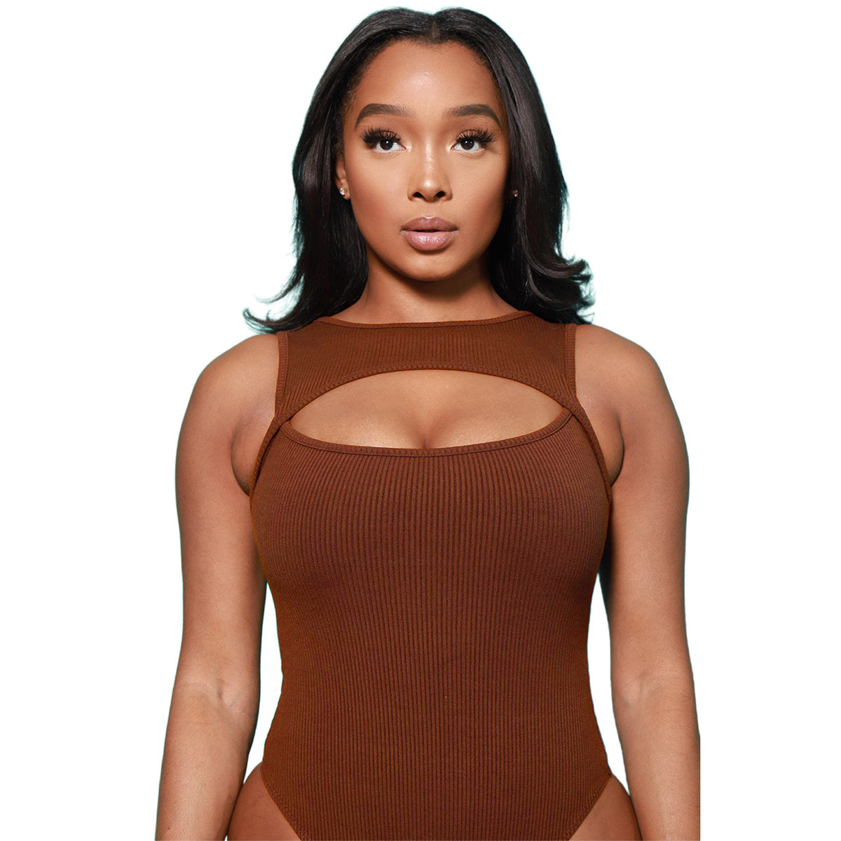 Sleek Hollow-Out Sexy Solid Color Jumpsuit