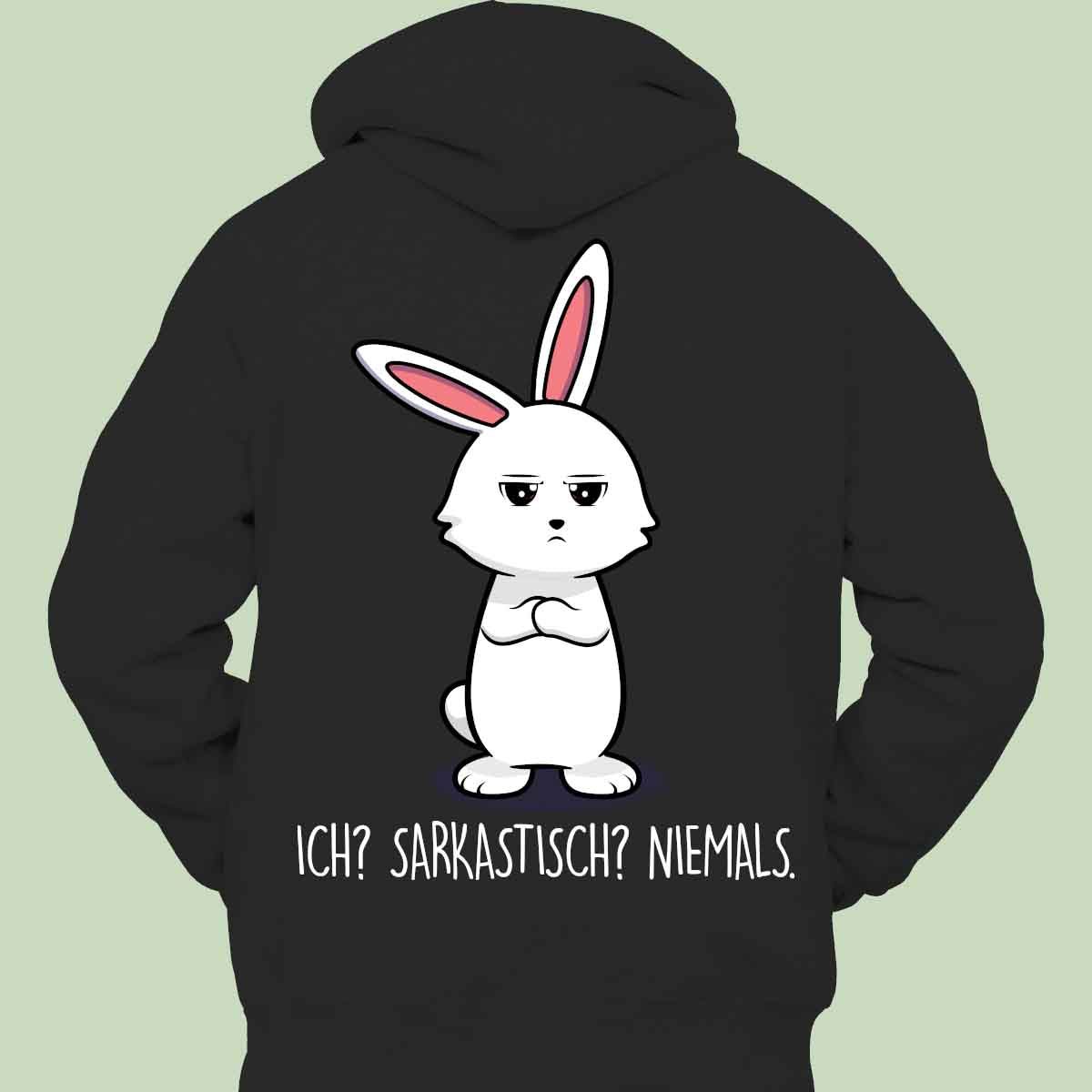Satirical Rabbit Graphic Unisex Hoodie