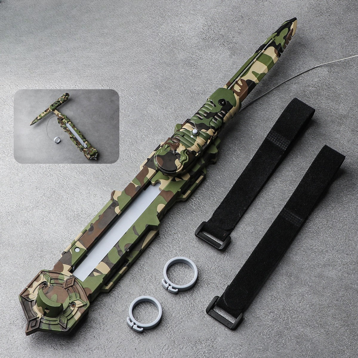 Retractable 1:1 Scale Forearm Gauntlet Prop – Rotating Wrist Accessory for Cosplay