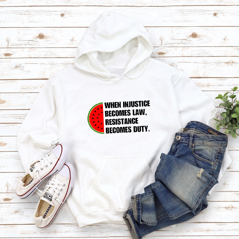 When Injustice Becomes Law Women's Casual Hoodie