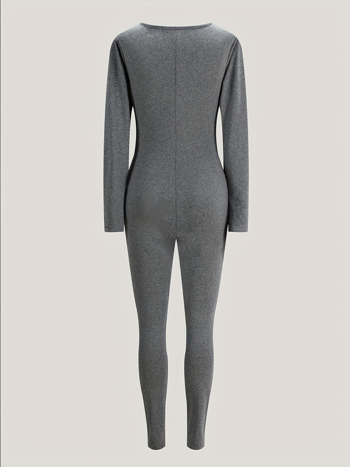 Chic V-Neck Stretch Jumpsuit for Women