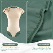 New Shapewear Stand Collar Short Sleeve Female Ballet Practice Clothes