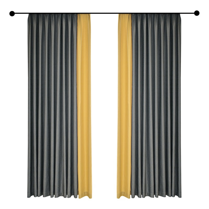Drill Free Installation High Precision Blackout Curtain with Rod