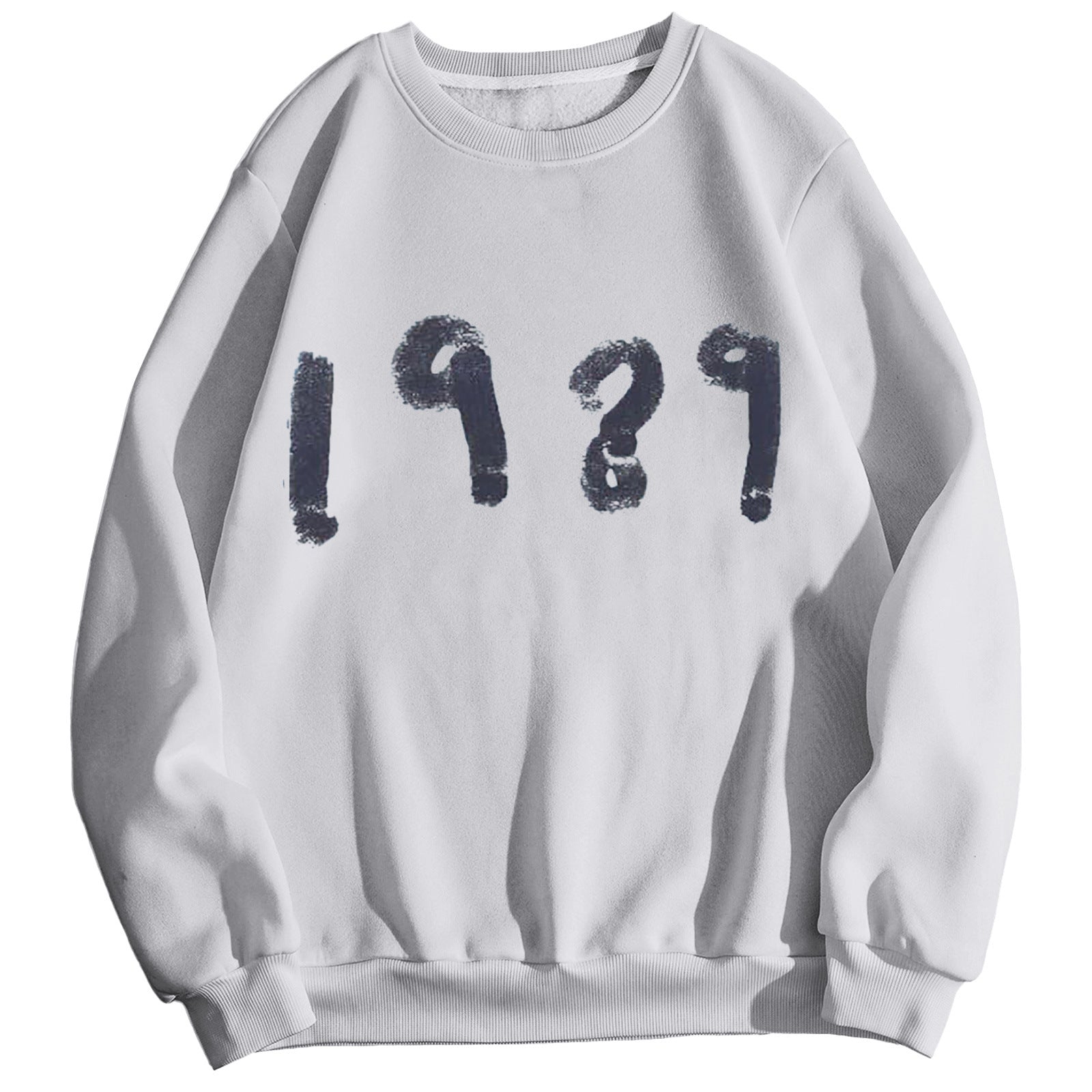 Women's 1989 Casual Long Sleeve Loose Round Neck Sweater