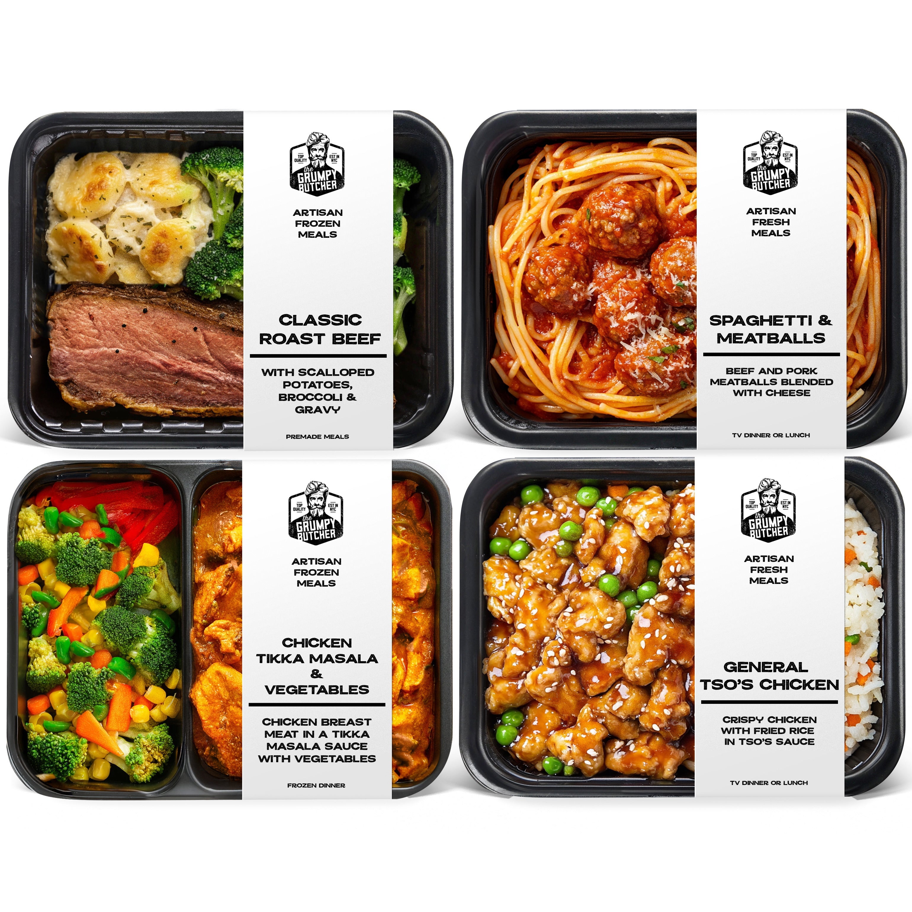Chef-Crafted Gourmet Meals Sampler: BBQ Fusion 4-Pack