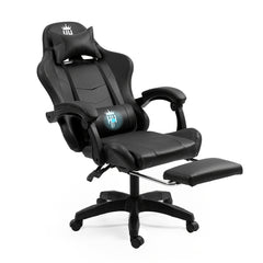 Ergonomic Gaming Chair with Spring Cushion and PU Leather Upholstery
