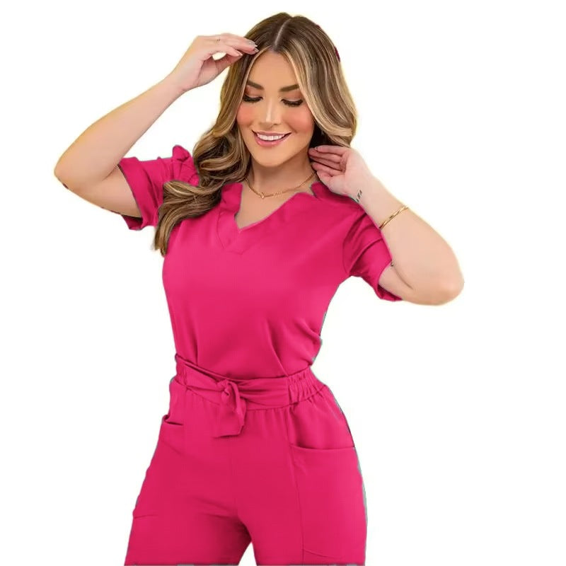 Women's Short Sleeve Work Uniform & Scrub Suit
