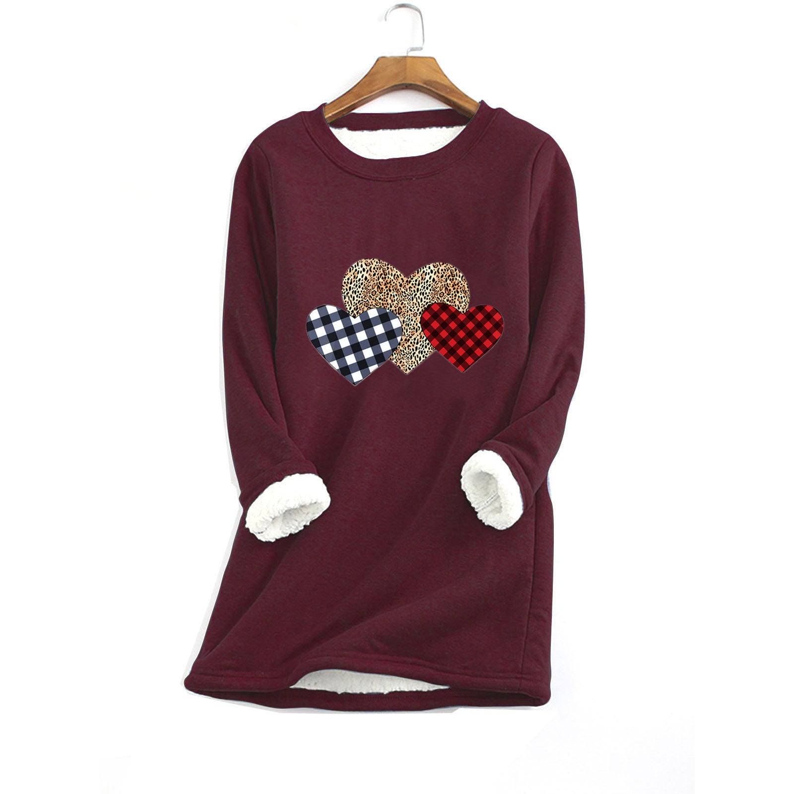 Women's Fleece-Lined Thermal Crewneck Sweater