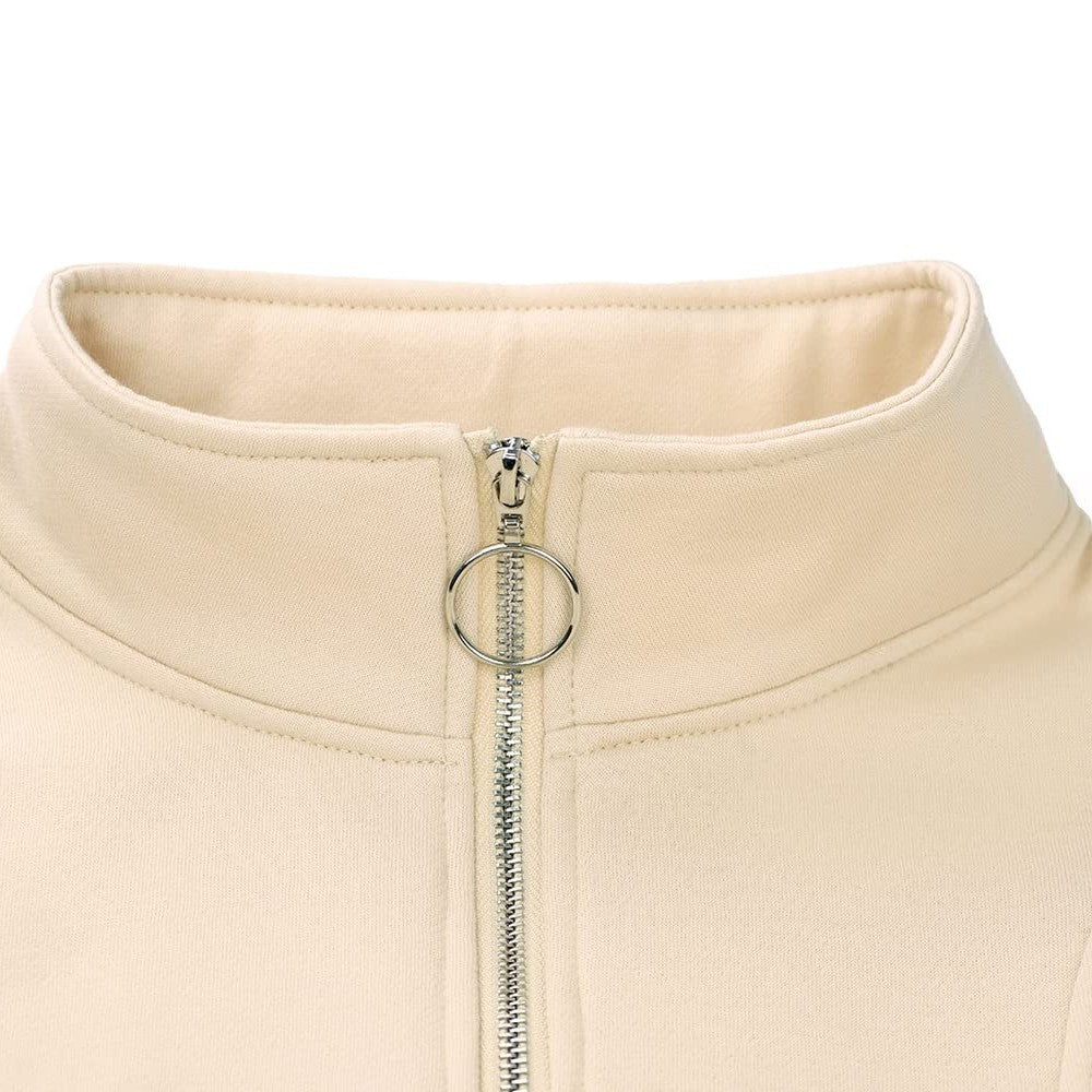 Autumn And Winter New Half-zip Sports Sweater Female