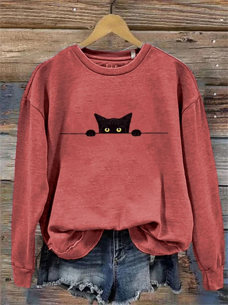 Festive Christmas Loose Crewneck Sweatshirt for Men & Women
