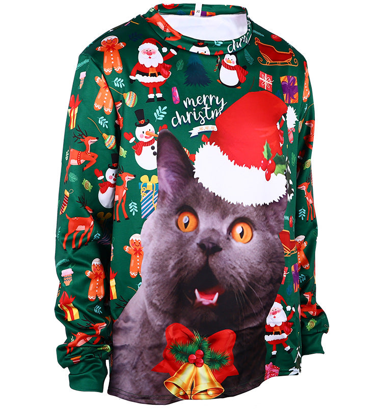 Men's Cute Animal Knit Pullover Sweatshirt