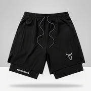 Men's Athletic Shorts with Geometric Pattern