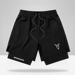 Men's Athletic Shorts with Geometric Pattern