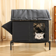 All-season Warm Insulated Oxford Dog House With Double Entrance & Thermal Insulation - Windproof, Snowproof, Bite-resistant, Easy Assembly, All-weather Pet House For Small Dogs, Cozy Bed For Dogs,