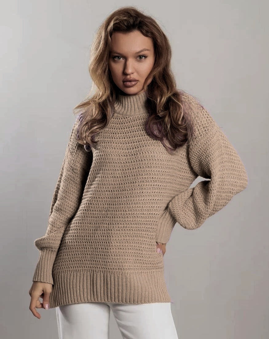 Pullover Long Sleeve Split Bottoming Sweater