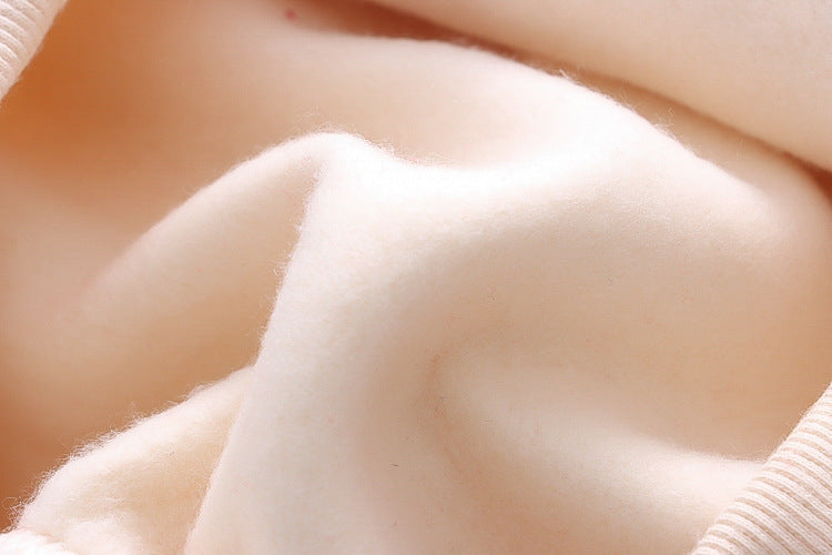 Strawberry Printed Fleece Padded Sweater For Girls
