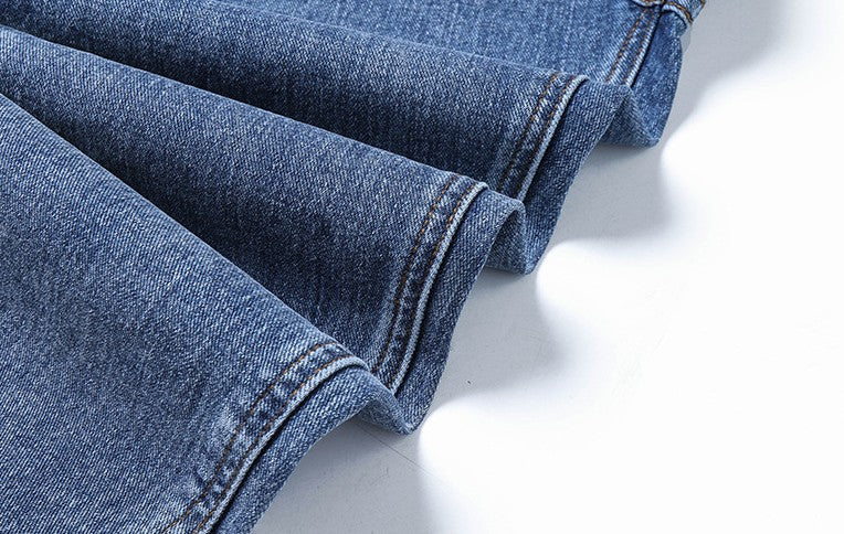 Women's Casual Blue Washed Denim Jumpsuit