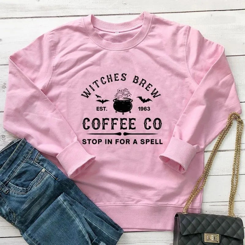 Witches Brew Graphic Print Streetwear Pullover Hoodie