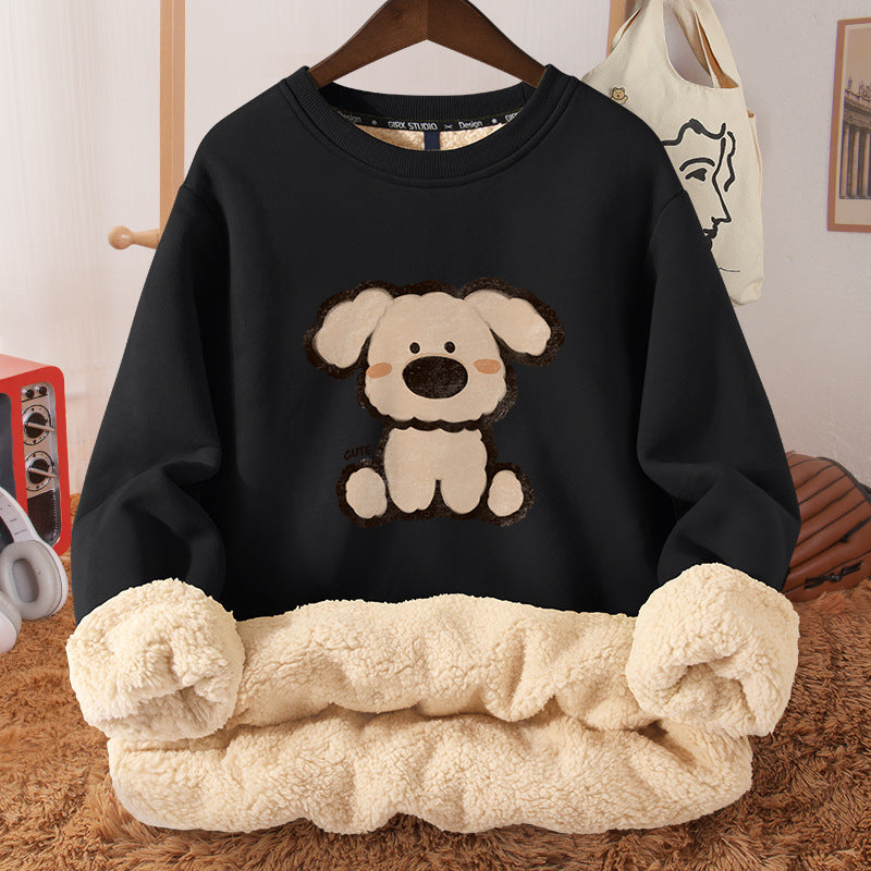 Women's Fleece-Lined Hooded Berber Winter Coat